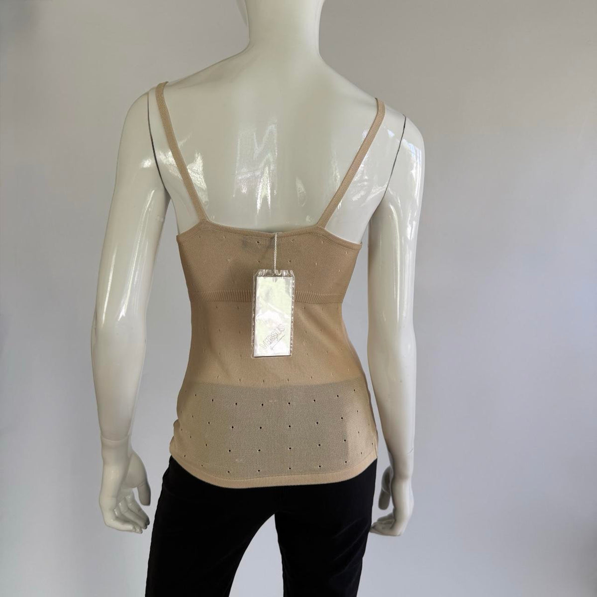 Versus Versace Vintage Pointelle Knit Cami Top