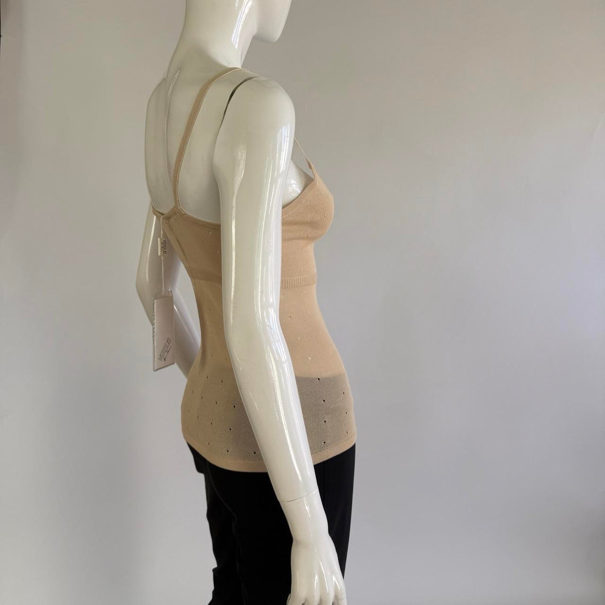 Versus Versace Vintage Pointelle Knit Cami Top