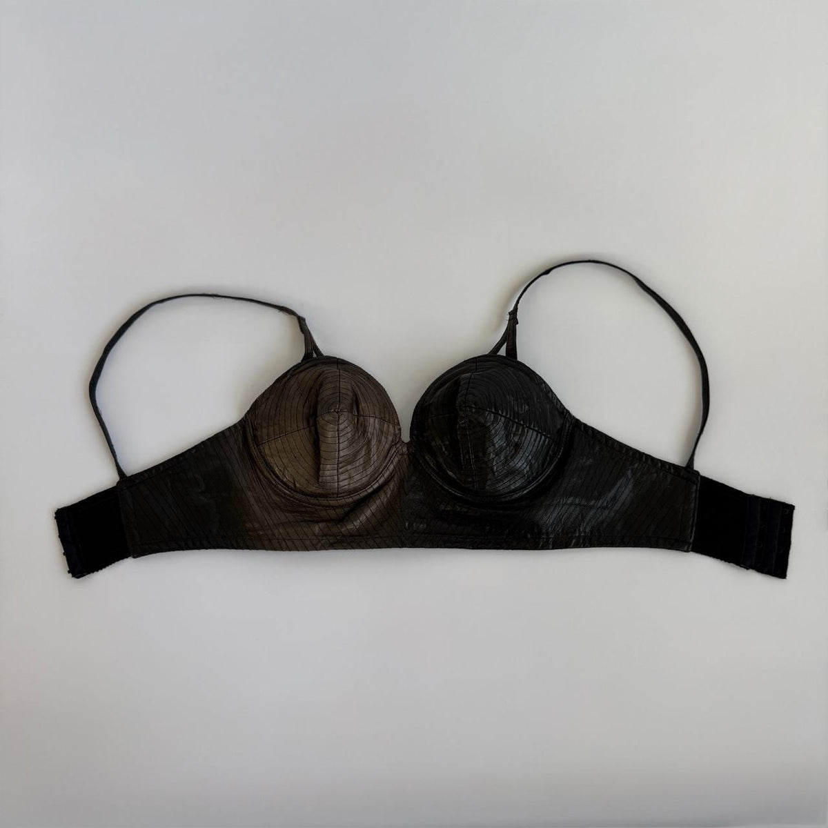 Vintage Trashy Lingerie Leather Bullet Bra Bustier Top