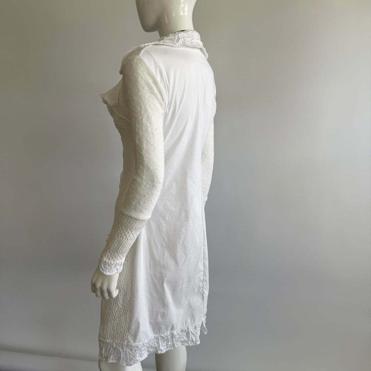 Zone Bleue Paris Vintage Long Sleeve Mid Length Tie Top