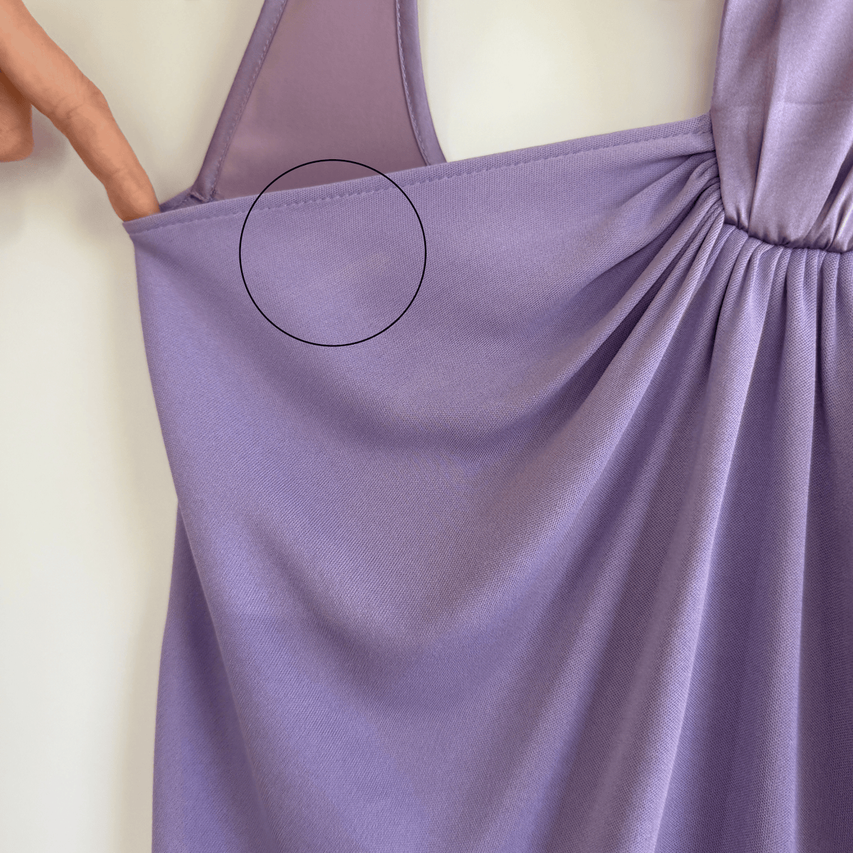 Versace Early 2000s Lilac Silk Draped Halter Top